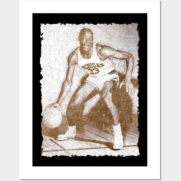 cazzie-russell-basketbal player Wall Art by framehead